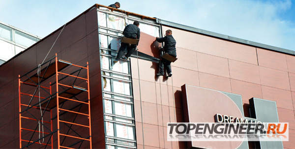 Монтаж фасадов зданий - 